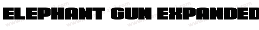 Elephant Gun Expanded字体转换